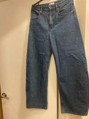 Barrel Leg Denim Jeans, Women's 29, Oak + Fort